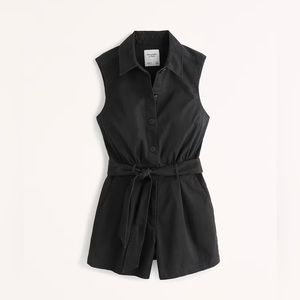 Abercrombie | Belted Utility Romper | Large